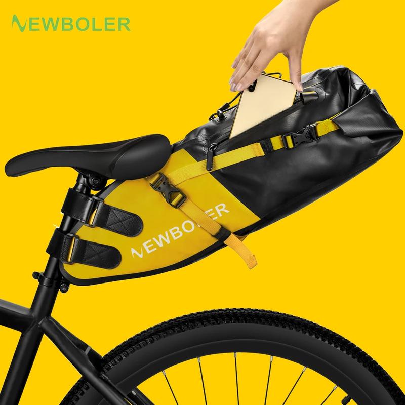 Image from c_Cycling/c_Bikepacking Bags and Accessories/Newboler-Bicycle-Saddle-Bags-10-and-13-Litre/